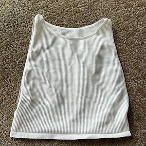 Free people boatneck brami waffle ribbed